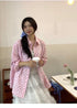 Cherry Print Collar Down Shirts